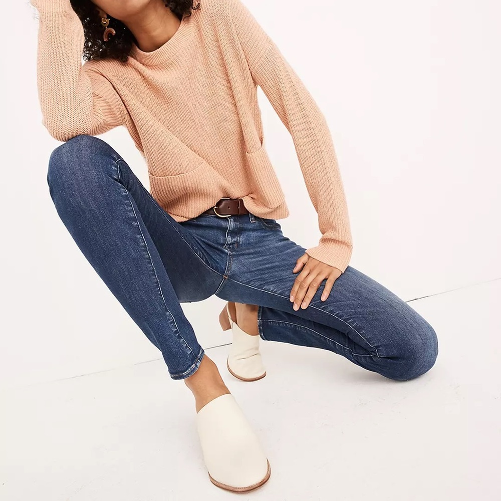 Madewell 8" Skinny Jeans in Ames Wash